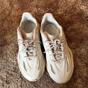 adidas Cream Athletic Shoes